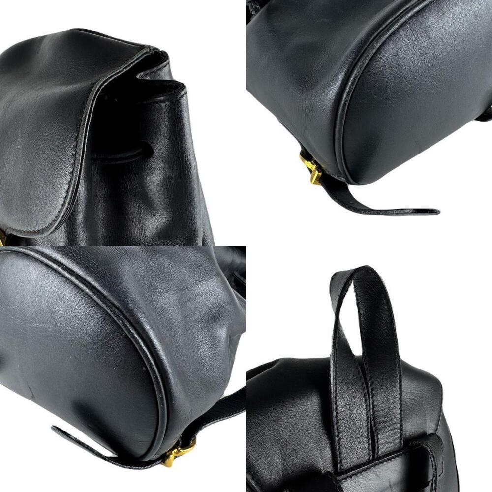 Salvatore Ferragamo Gancini Backpack Leather Black - Picture 4 of 4